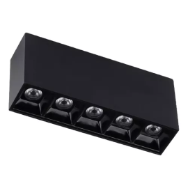 Spot Focco Sobrepor - Preto - Gaya-10W
