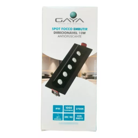 Spot Focco de Embutir Direcionável 10W - Cores - Gaya