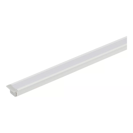 Perfil Baby de Embutir 8mm X 1m - Branco - Gaya-1 Metro