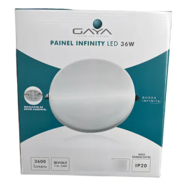 Painel Led Infinity Redondo 6000K - Gaya-36W
