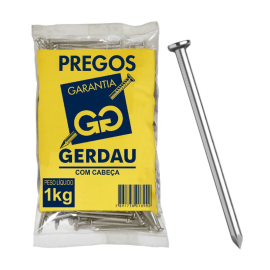 Pregos - Vários Tamanhos - Gerdau-3.1/2 X 8