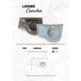 Lavabo Concha - Decorati-Granito