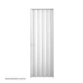 Porta Sanfonada - Branca - Duda-62 x 210 cm