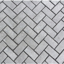 Piso Intertr. Reto -20x10x4cm- 25MPA - 1m² - Oeste Verde-Amarelo