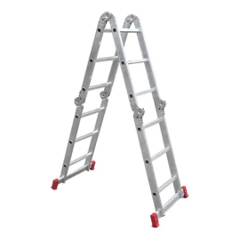 Escada Articulada de Alumínio - 12 Degraus - 3,30m