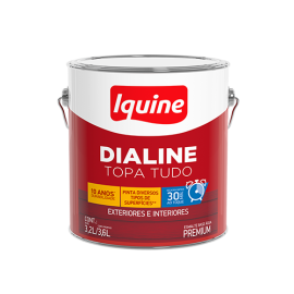 Esmalte Sintético Dialine Cinza - 3,2L - Iquine