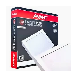 Painel de Led em alumínio de sobrepor 18W