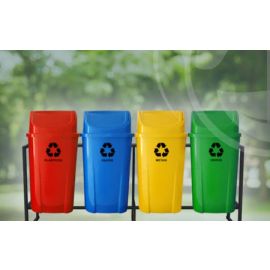 Conjunto coleta seletiva 60L